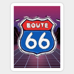 Route 66 pop art Sticker